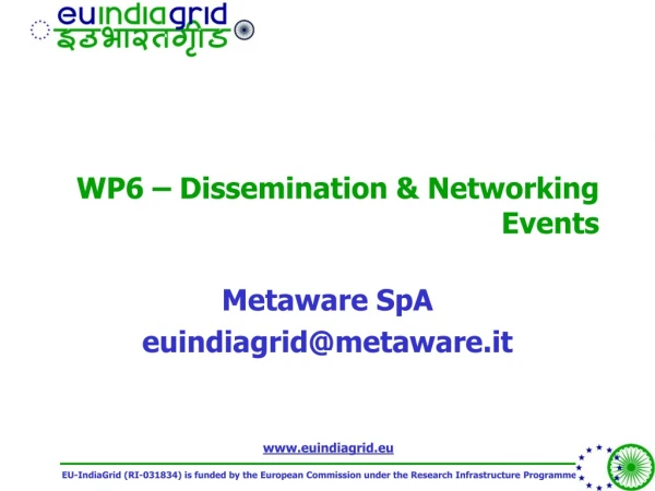 WP6 – Dissemination &amp; Networking Events