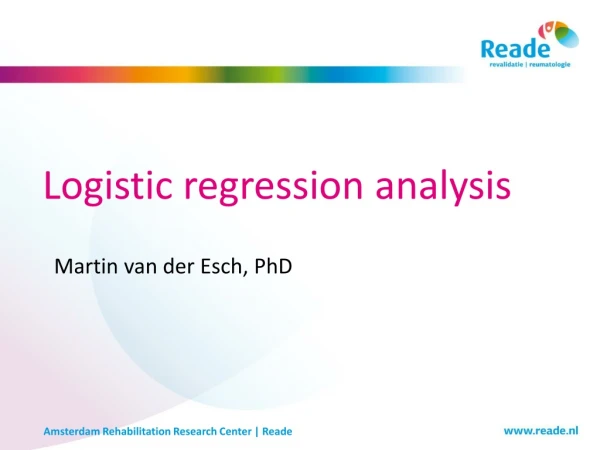 Logistic regression analysis