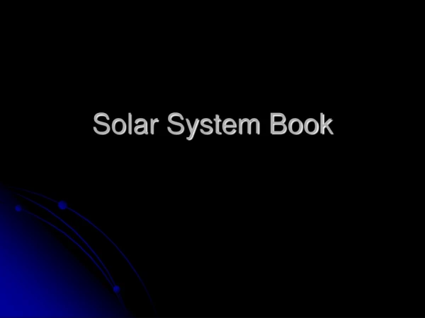 Solar System Book