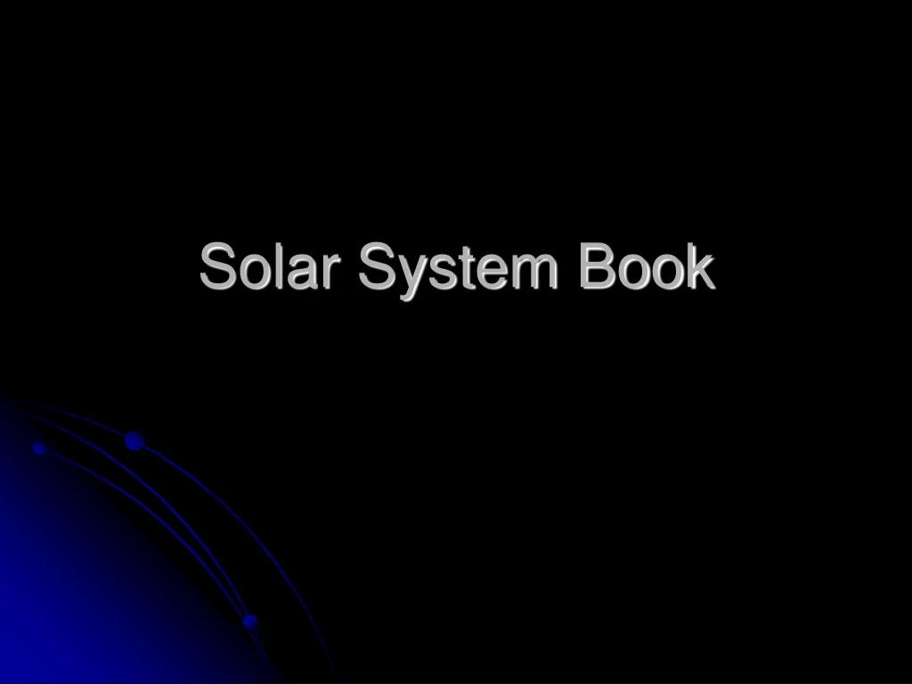 solar system book