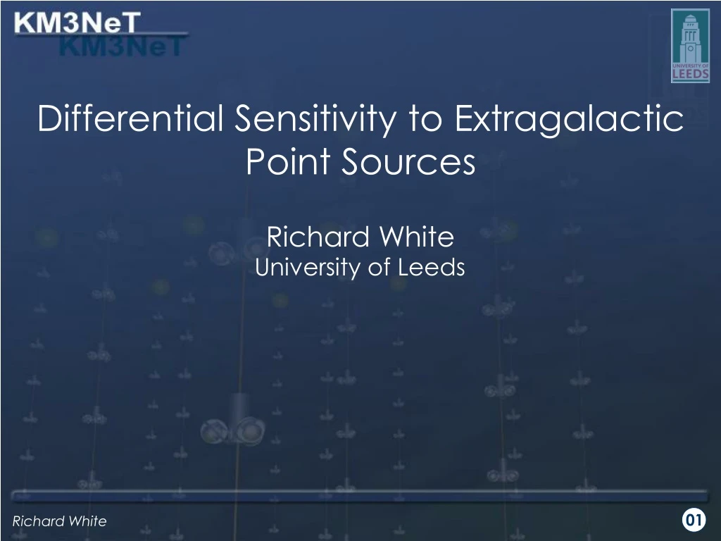 differential sensitivity to extragalactic point