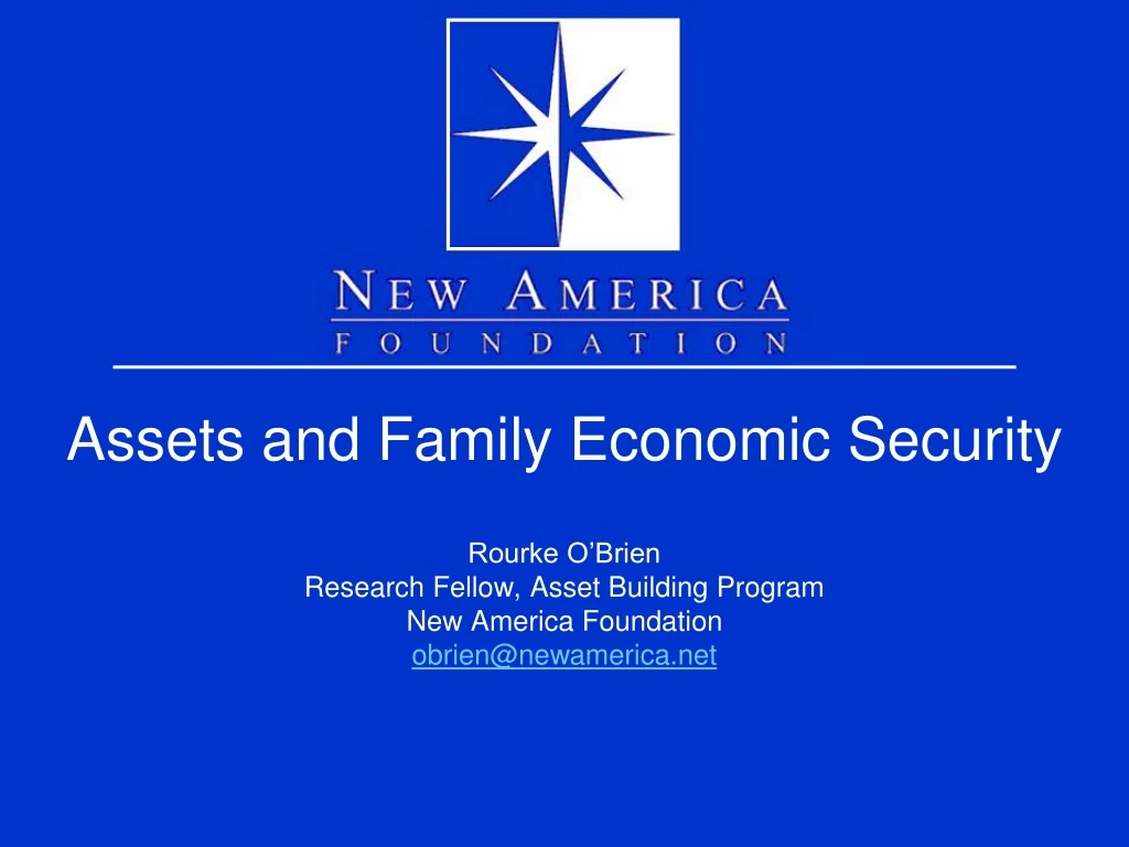 assets and family economic security