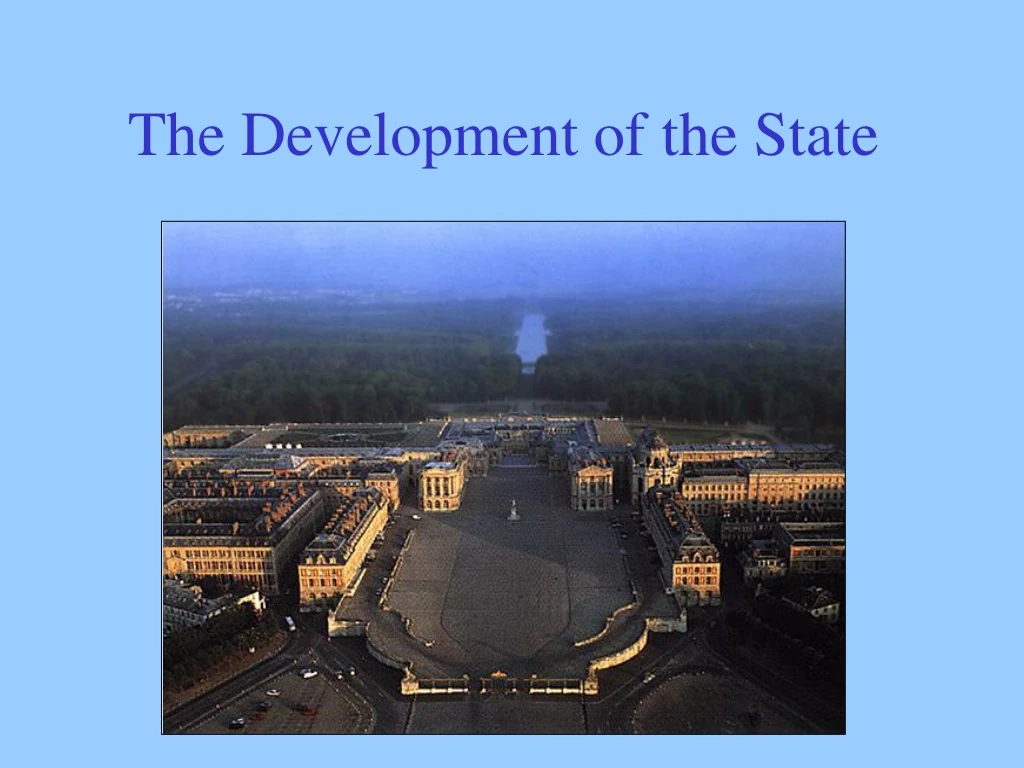 the development of the state