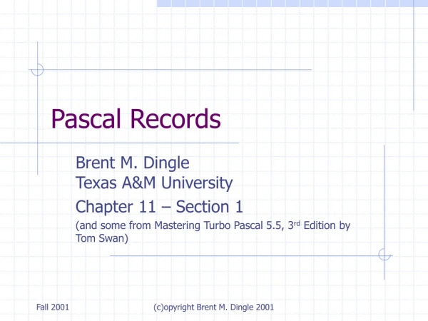 Pascal Records