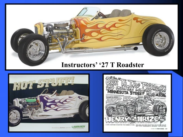 Instructors’ ‘27 T Roadster