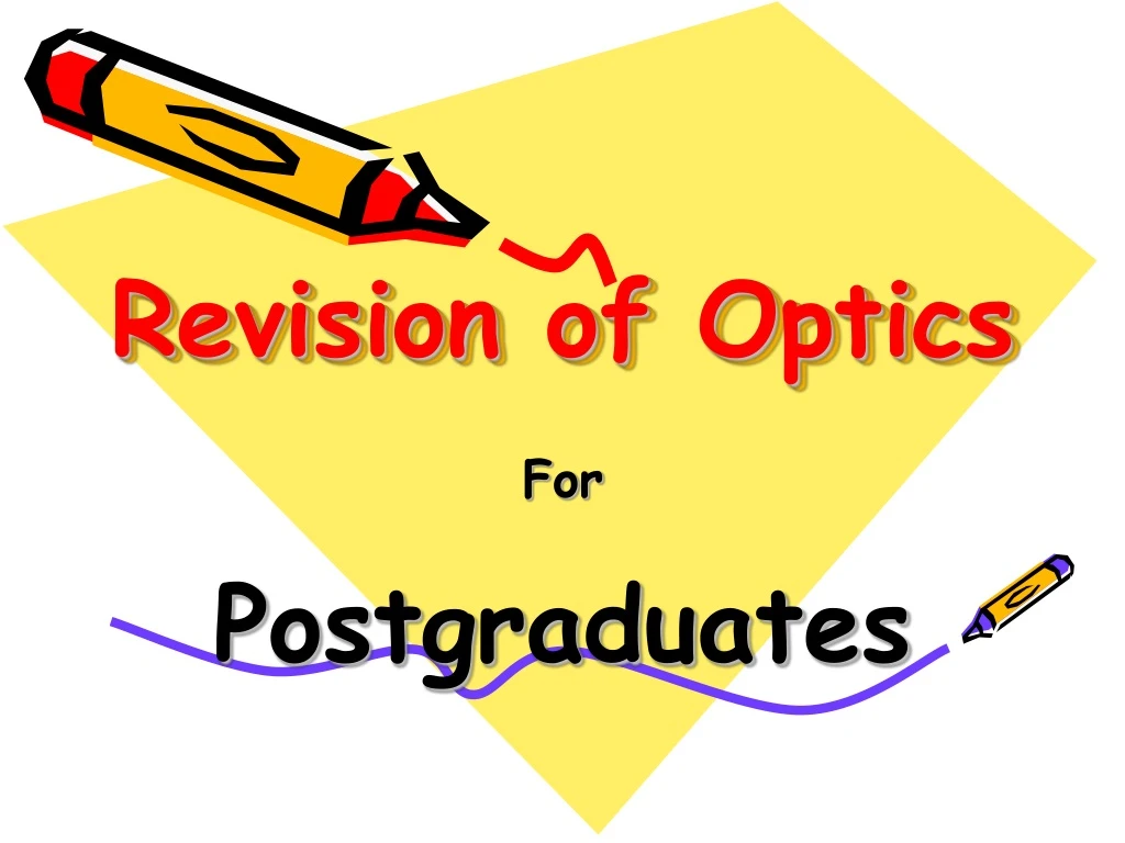 revision of optics