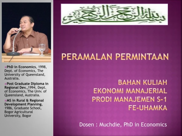 peramalan Permintaan