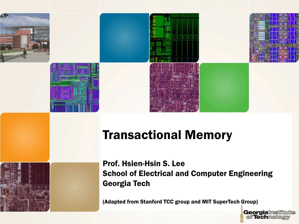 transactional memory prof hsien hsin s lee school