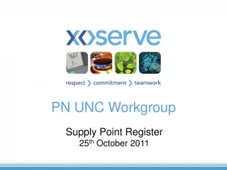 PN.UNC.Workgroup.Supply.Point.Register - Detailed Business Requirements and Project Nexus Consultation - slide 1