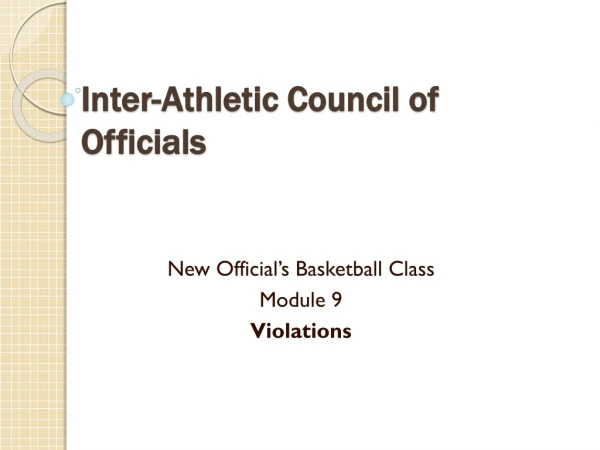 Inter-Athletic Council of Officials