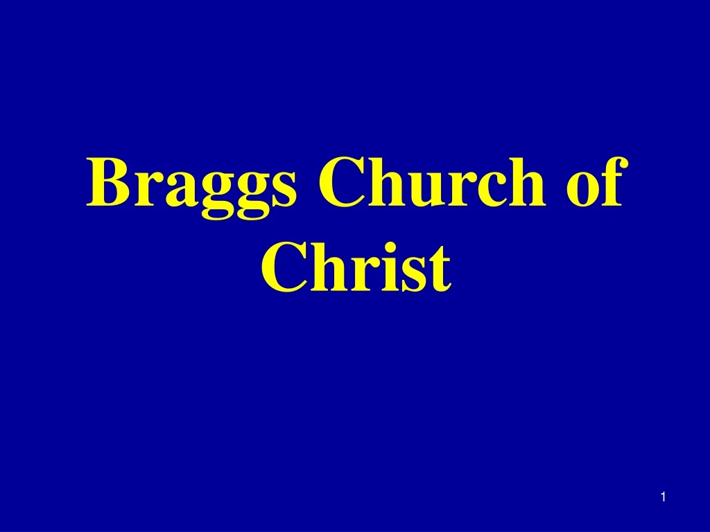 braggs church of christ