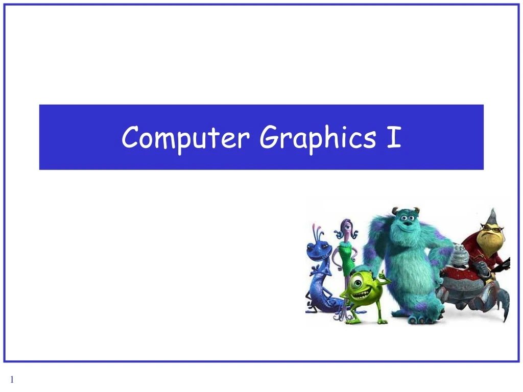 computer graphics i