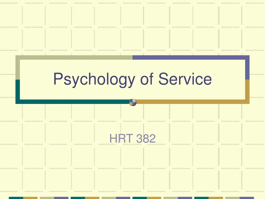 psychology of service