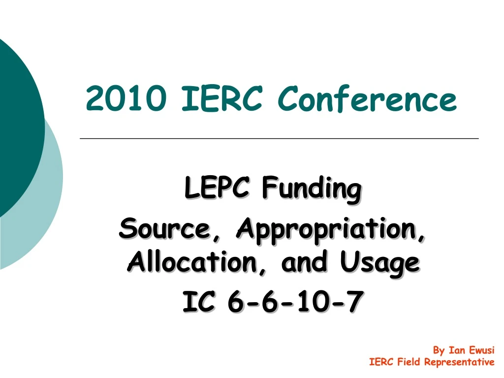 2010 ierc conference