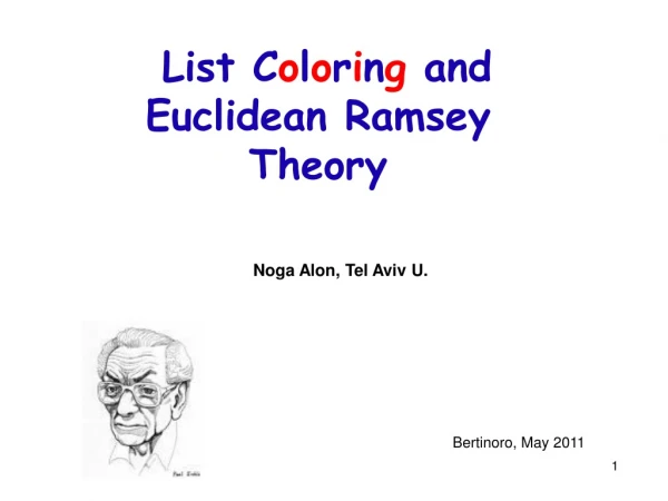 List C o l o r i n g  and Euclidean Ramsey Theory