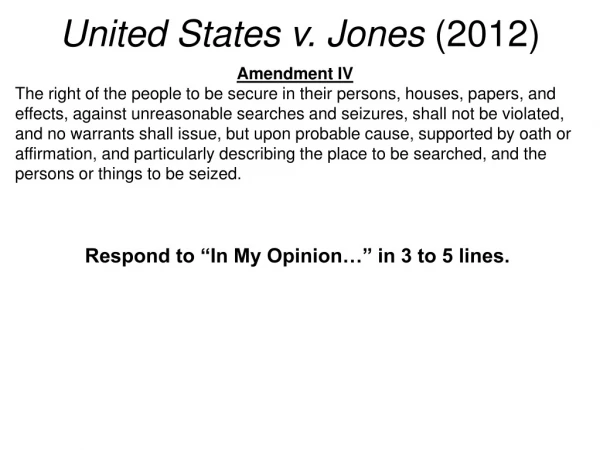 United States v. Jones  (2012)