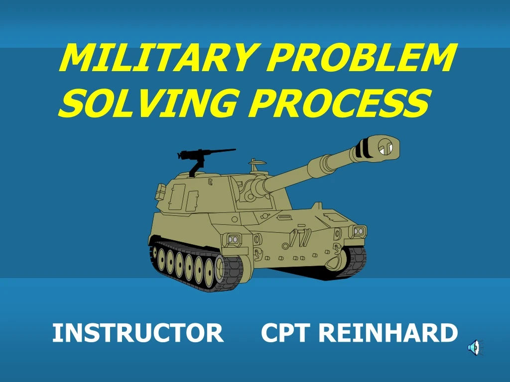military problem solving process