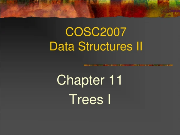 COSC2007  Data Structures II