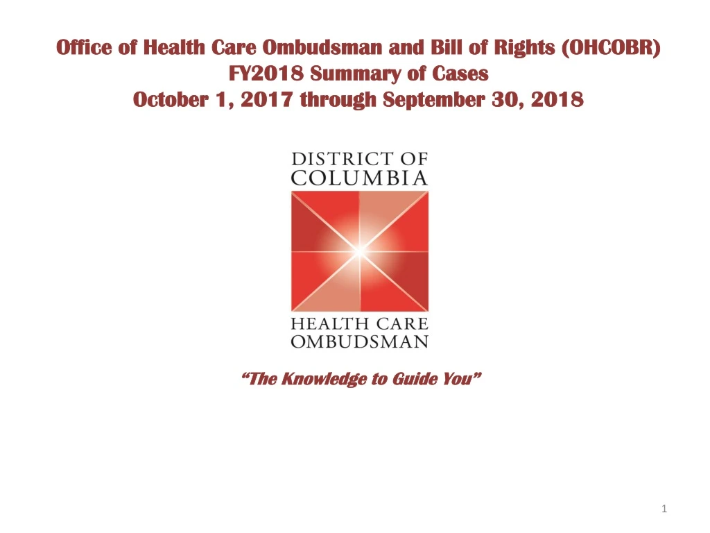 office of health care ombudsman and bill