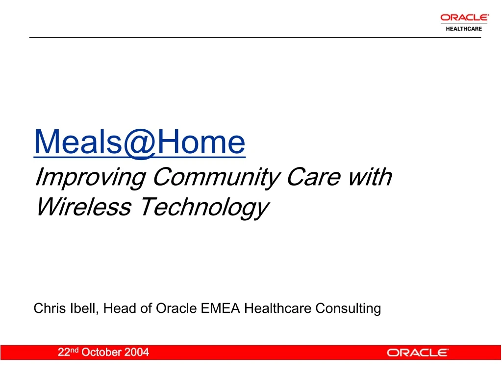 meals@home improving community care with wireless