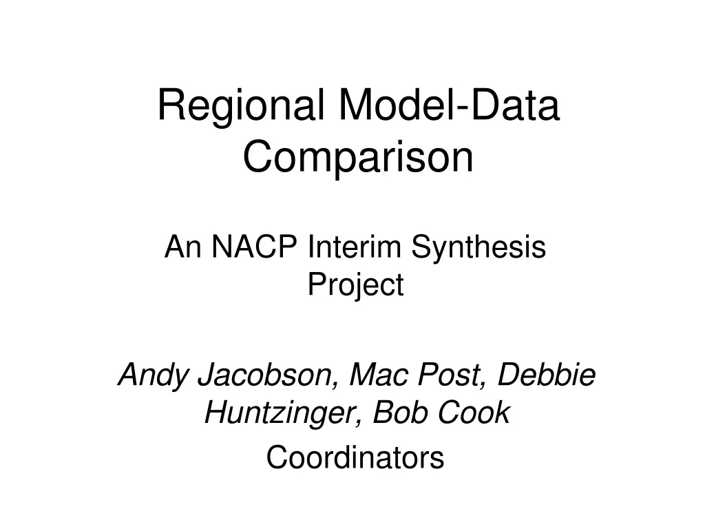regional model data comparison