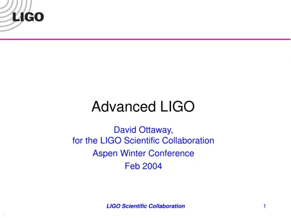 Advanced LIGO