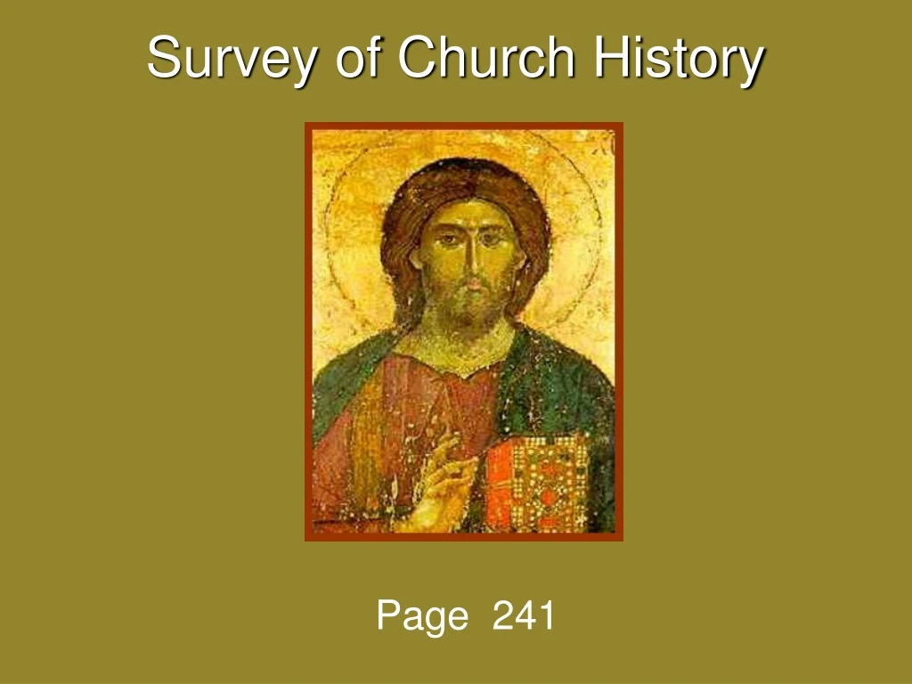 survey of church history