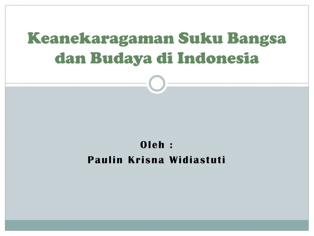 keanekaragaman suku bangsa dan budaya di indonesia