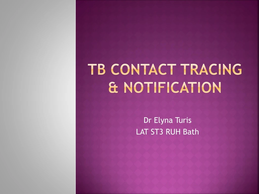 tb contact tracing notification