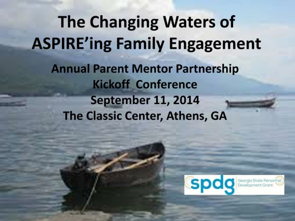 The Changing Waters of ASPIRE’ing Family Engagement