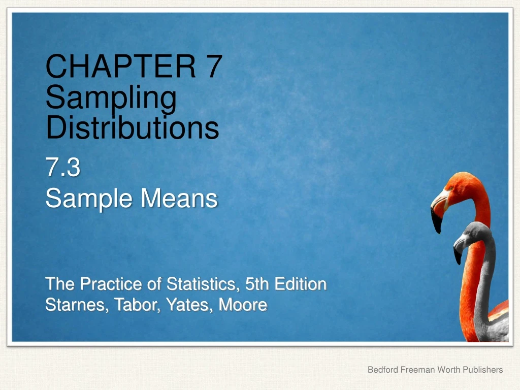 chapter 7 sampling distributions