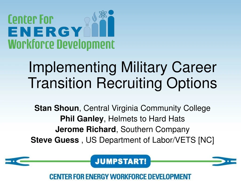 implementing military career transition