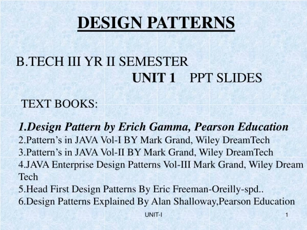 DESIGN PATTERNS