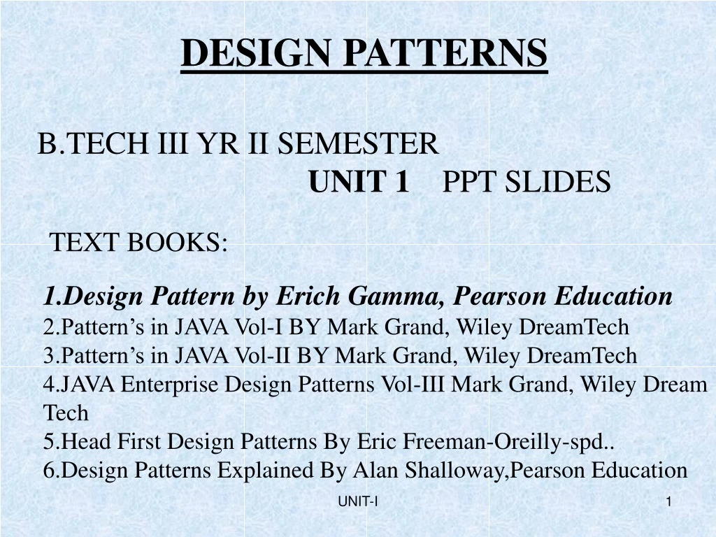 design patterns