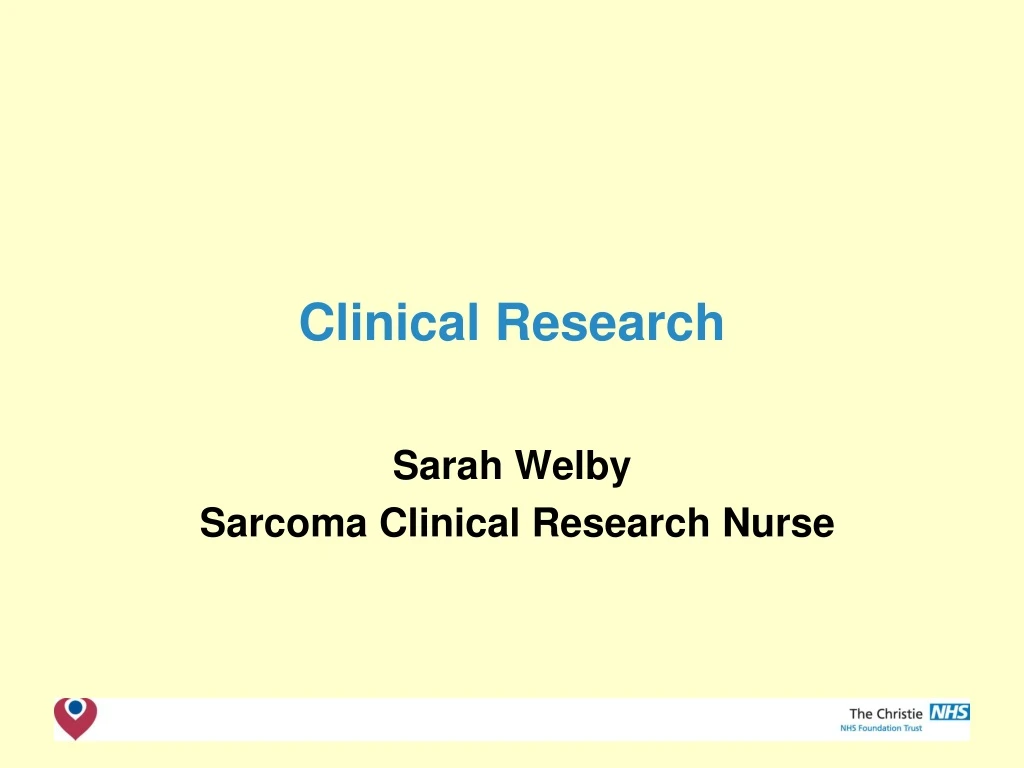 clinical research