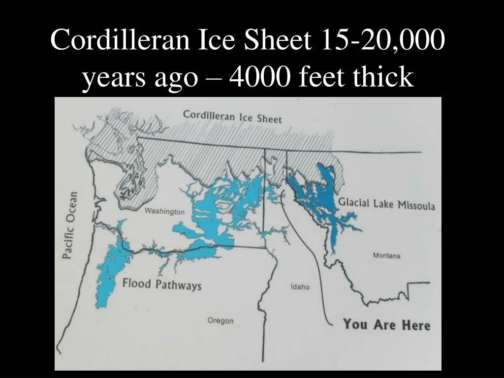 cordilleran ice sheet 15 20 000 years ago 4000 feet thick