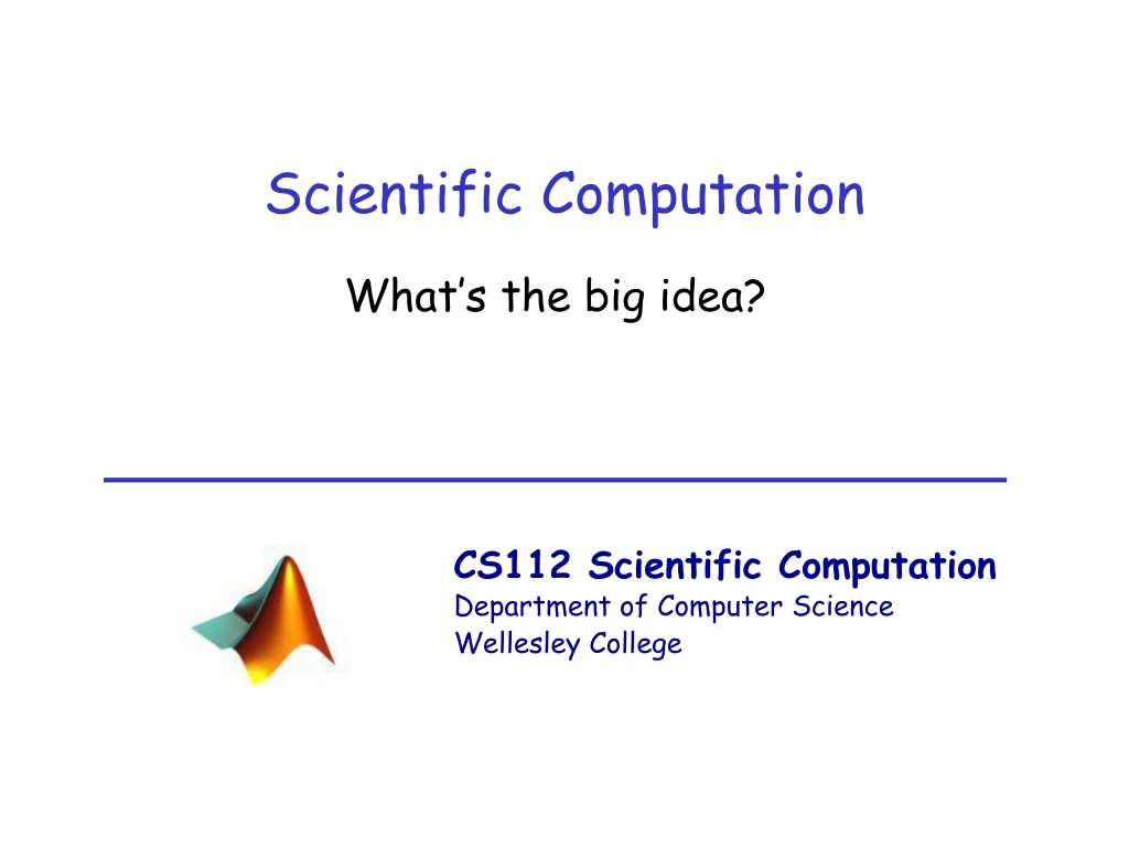 scientific computation