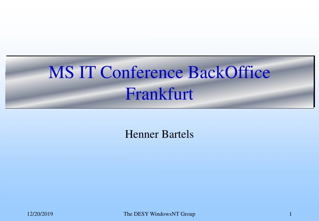 ms it conference backoffice frankfurt