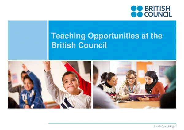 Teaching Opportunities at the British Council