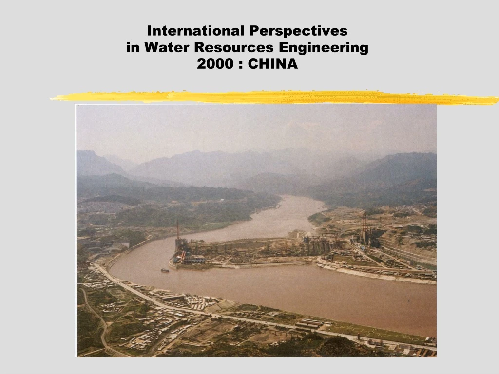 international perspectives in water resources engineering 2000 china