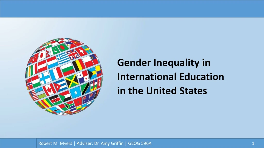 gender inequality in international education