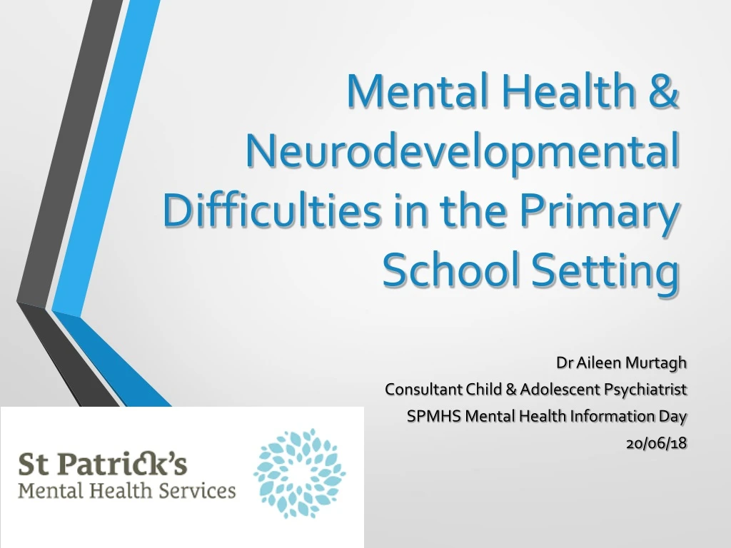 mental health neurodevelopmental difficulties in the primary school setting
