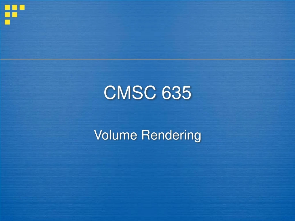 cmsc 635