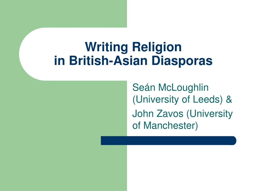 writing religion in british asian diasporas
