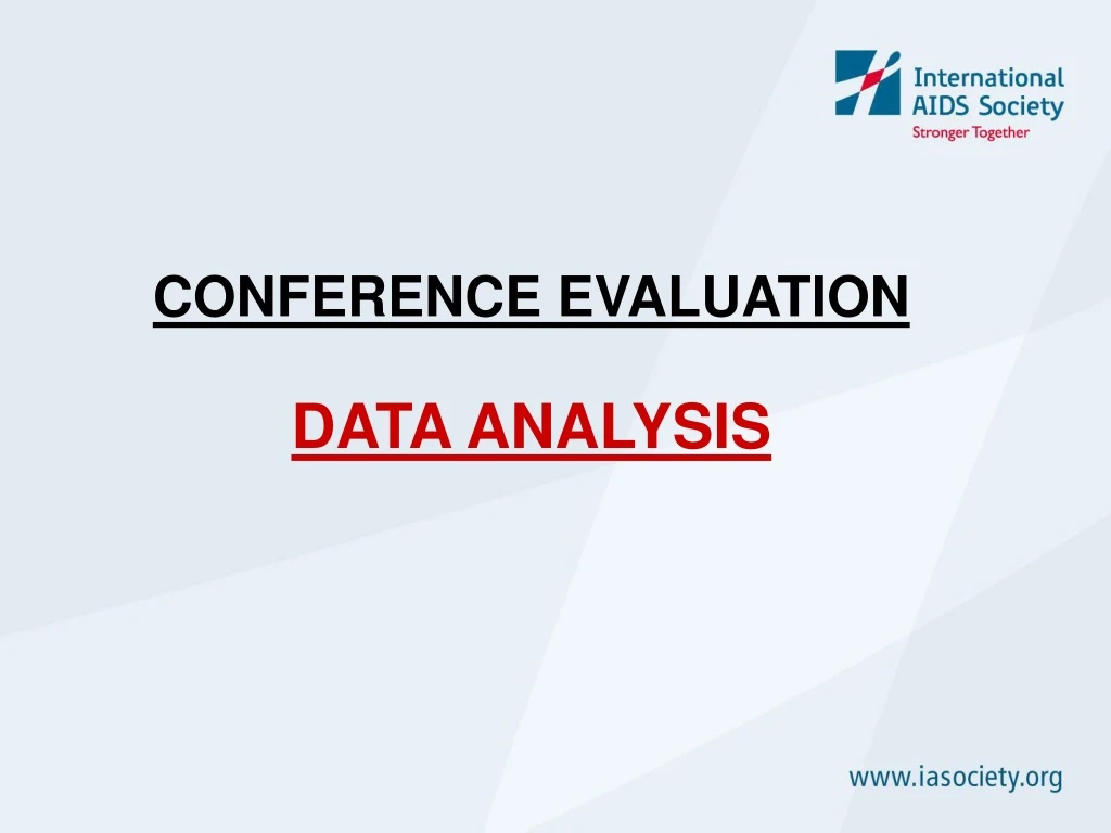 conference evaluation data analysis