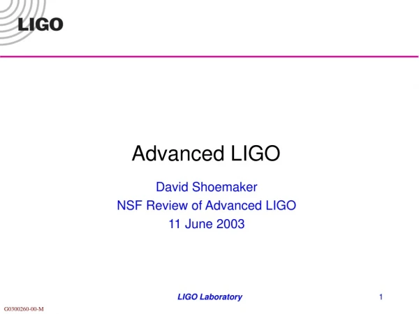 advanced ligo