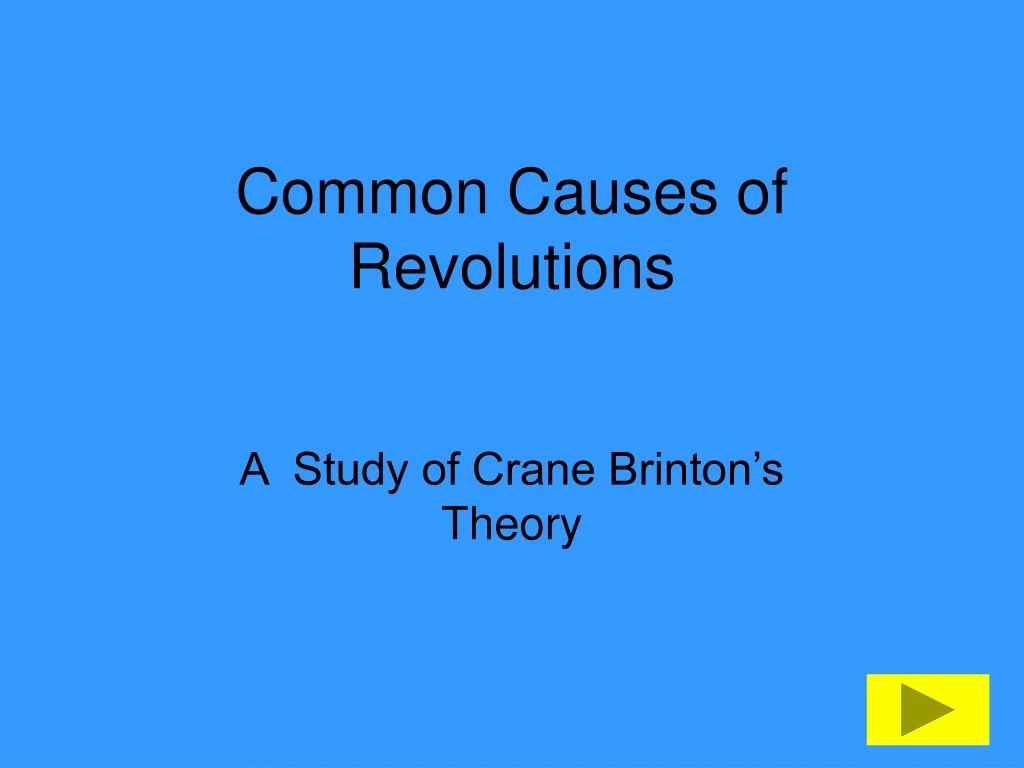 common causes of revolutions