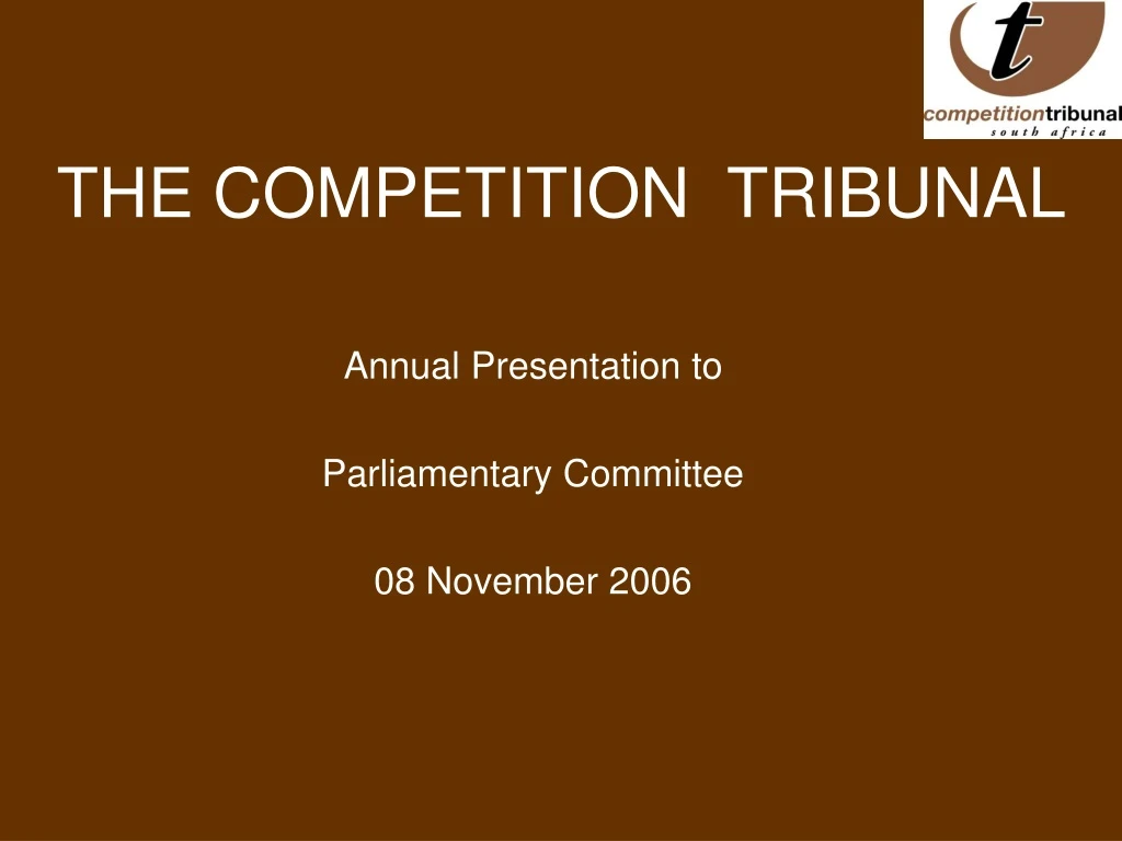 the competition tribunal