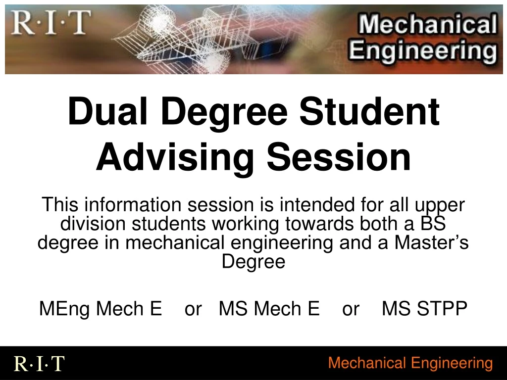 dual degree student advising session