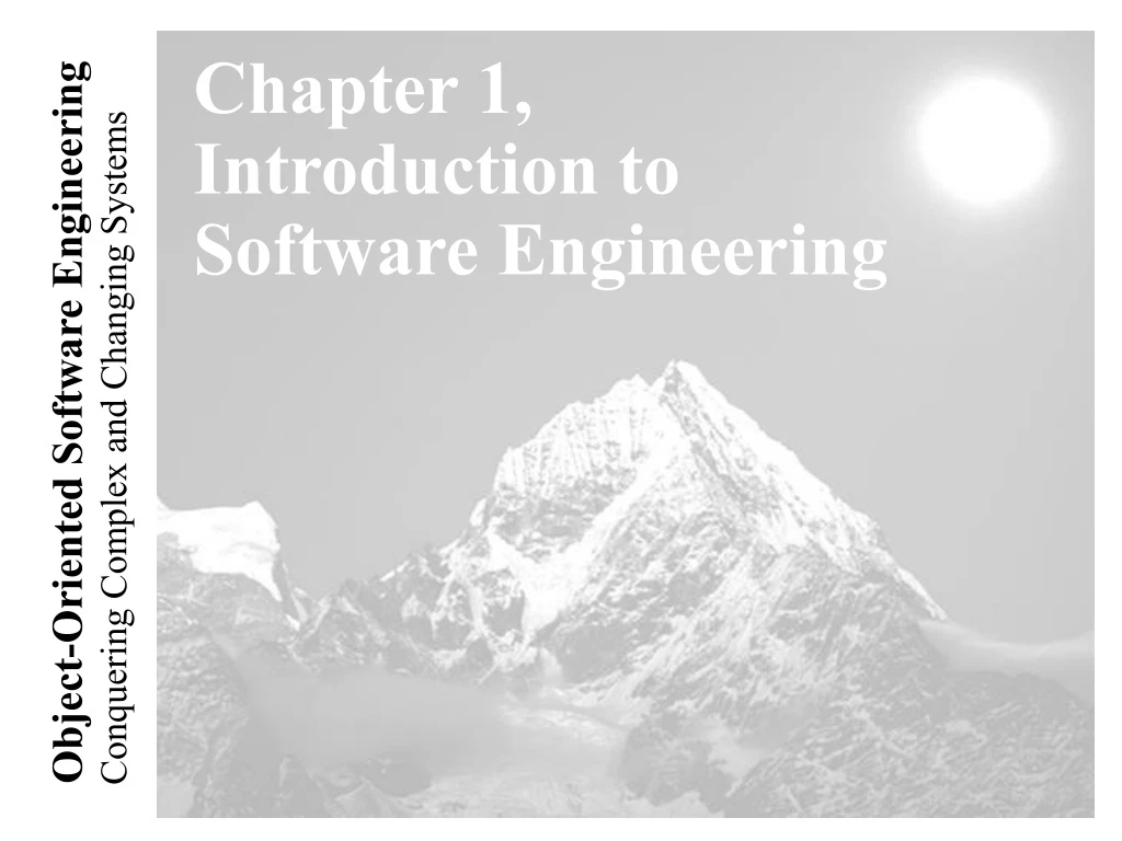 chapter 1 introduction to software engineering